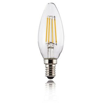 Xavax Led-gloeidraad E14 470lm Verv. 40W Kaarslamp Warm Wit Helder Dimb.